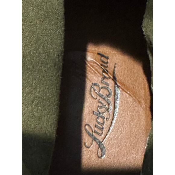 Lucky Brand Women's Terra Western Boot - Olive Green Suede, Sz 9.5 Western Chic - Picture 9 of 9
